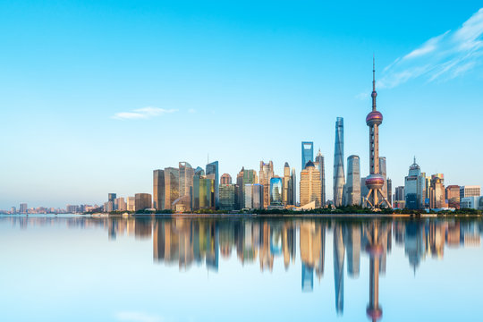 Shanghai Lujiazui Architectural Landscape Skyline.. © 昊 周