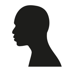 Männer Silhouette mit Glatze