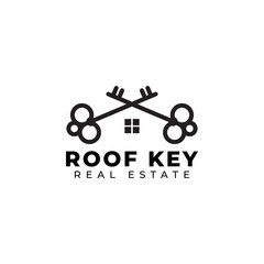 Key logo design template vector isolated illustration