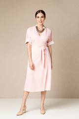 young woman in white dress