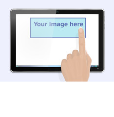 Realistic Hand Pointing at Tablet Computer Screen
