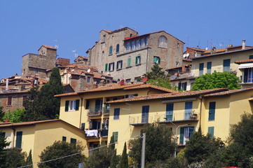Fototapeta na wymiar View of Cortona, Tuscany, Italy
