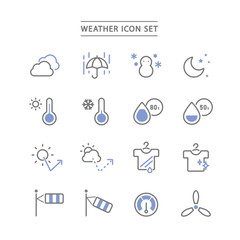 WEATHER ICON SET © QUE