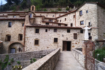 Fototapeta na wymiar Le Celle Franciscan hermitage, Cortona, Tuscany, Italy