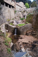 Brook in Le Celle Franciscan hermitage, Cortona, Tuscany, Italy