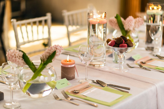 wedding table setting