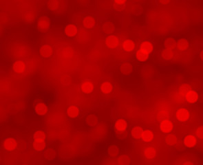 Red Abstract Bokeh Lights Background