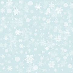 Obraz na płótnie Canvas Christmas Snowflakes On Blue Background