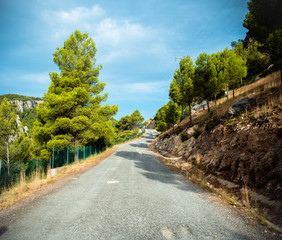 Road through the mountains de Moratalla