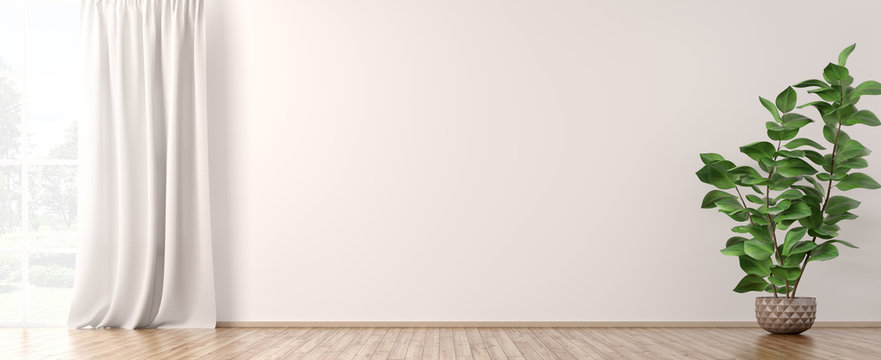 Interior background 3d render