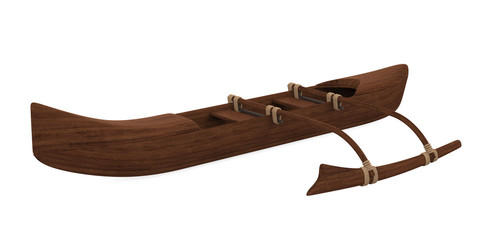 Canoe Boat Isolated