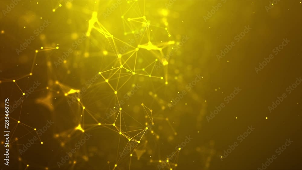 Poster abstract background futuristic dot point and connection line for network cyber technology concept wi