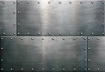 Fotobehang Grunge metal background, steel plate texture © Avantgarde