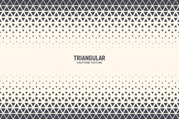 Triangle Vector Abstract Geometric Technology Background. Halftone Triangular Retro Simple Pattern. Minimal Style Dynamic Tech Wallpaper