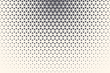 Triangular Particles Vector Abstract Geometric Technology Extreme Sports Pattern Isolated on Light Background. Halftone Triangles Retro Simple Backdrop. Minimal 80s Style Dynamic Tech Wallpaper