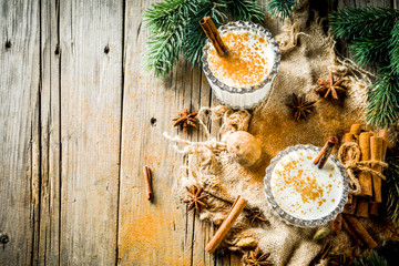 Classic Christmas drink Eggnog