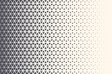 Triangle Vector Abstract Geometric Technology Background. Halftone Triangular Retro 80s Simple Pattern. Minimal Style Dynamic Tech Wallpaper - 283473187