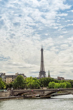 Paris City View with Eiffel Tower in Background - Beauty and Culture