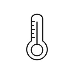 Thermometer Outline Icon, vector illustration