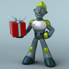 Green Robot - 3D Illustration