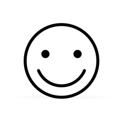 Fototapeta premium smile icon, circle design, vector illustration