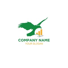 Eagle Financial Logo Design Vector