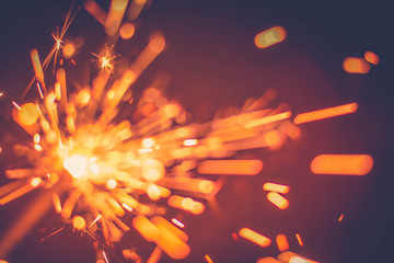 Burning Colourful Sparkle in Vintage colour