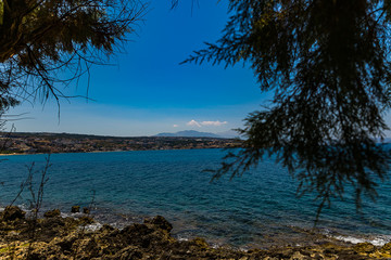 Fototapeta na wymiar Beautiful view of coast Crete 