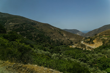 Fototapeta na wymiar Beautiful mountains view Crete Greece