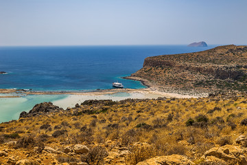 View of Balos beach Crete 