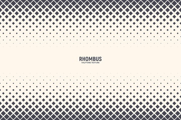 Rhomboid Shapes Vector Abstract Geometric Technologic Halftone Pattern Background