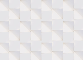 3D pattern made of white and beige geometric shapes, creative background or wallpaper surface made of light and shadow. Futuristic seamless decorative abstract texture design, simple graphic elements