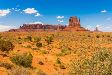 Monument Valley on the border between Arizona and Utah, USA