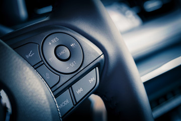 particolare comandi cruise control su volante