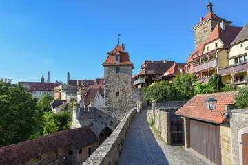 Obraz premium Historical town of Rotenburg ob der Tauber on Germany