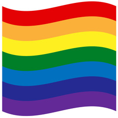 Rainbow flag, The most widely known worldwide is the pride flag representing LGBT pride. lesbian, gay, bisexual, and transgender