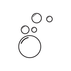 soap bubble icon vector illustration template