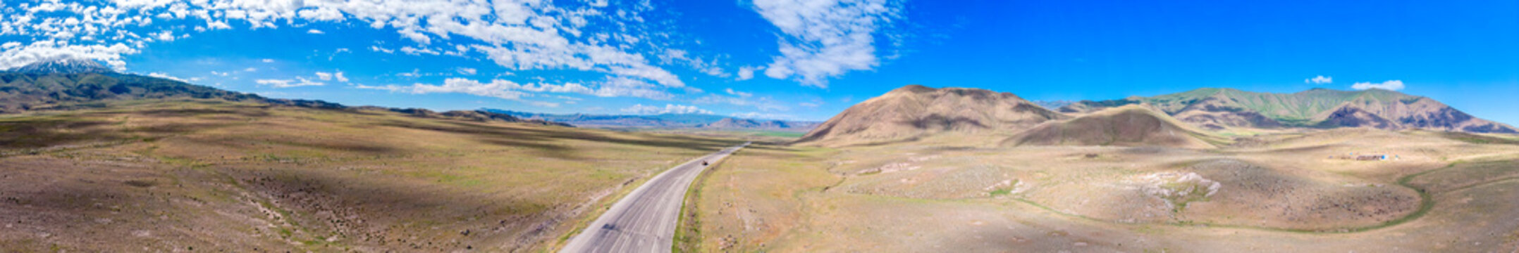 Aerial View Of Mount Ararat, Agri Dagi. The Highest Mountain In Turkey On The Border Between The Region Of Agri And Igdir. The Resting Place Of Noah's Ark.