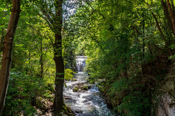 Obraz premium Vistdal sentiero 247G li Vurgacci a Pioraco nelle Marche in Italia