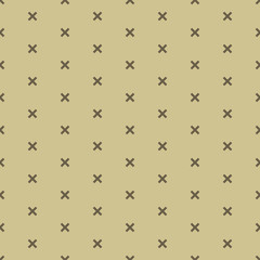 Seamless pattern with brown crosses