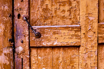 old door close-up retro vintage