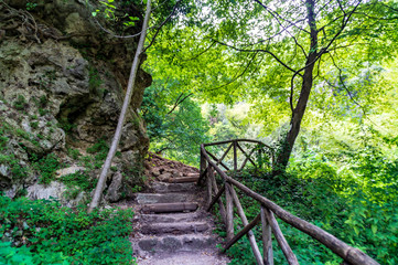 Vistdal sentiero 247G li Vurgacci a Pioraco nelle Marche in Italia