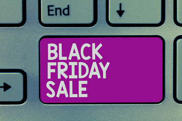Handwriting text writing Black Friday Sale. Concept meaning Shopping Day Start of the Christmas...
