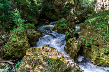 Vistdal sentiero 247G li Vurgacci a Pioraco nelle Marche in Italia