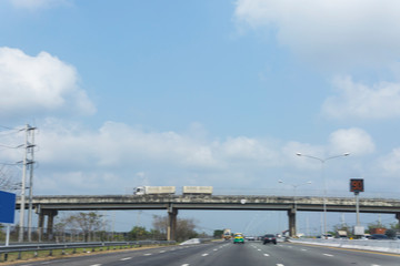 bridge over the expressway road