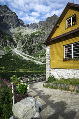 Fototapeta na wymiar House near Green Lake In High Tatras