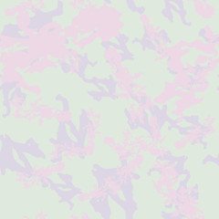 UFO camouflage of various shades of pink, blue and violet colors