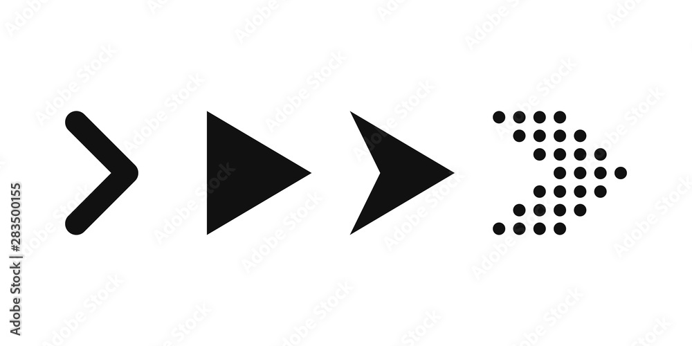Poster set of vector arrows. black vector arrows icon. vector isolated arrow. black vector arrows button.