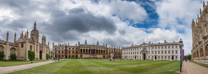 Kings college University and chapel in Cambridge, England