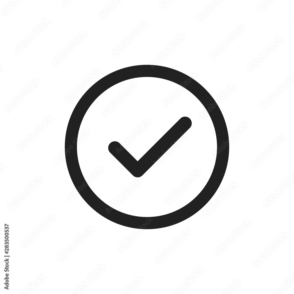 Canvas Prints checkmark vector isolated icon. check mark success symbol. complate sign on white background.